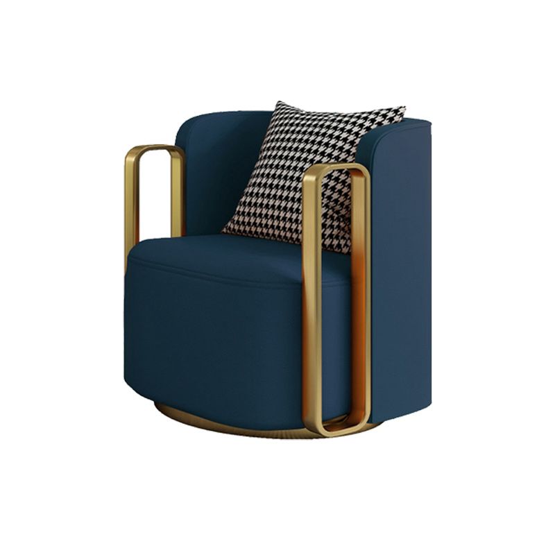 Glam Square Arms Armchair Solid Color Arms Included Armchair for Living Room Clearhalo 'Accent Chairs' 'accent_chairs' 'Chairs & Seating' 'furn' 'furn_accent_chairs' 'Furniture' 'Living Room Furniture' 1200x1200_f0f27e09-7c4e-4033-b348-e7db9f19ea25