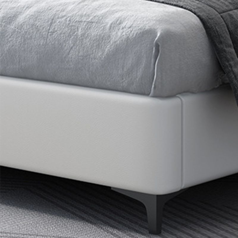 Glam massief hout vaste kleurmatras inbegrepen met geschepte hoofdeinde standaardbed