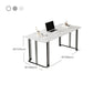 Contemporary Rectangular Office Desk Antique Finish Writing Desk with Metal Legs Clearhalo 'furn' 'furn_office_desk' 'Furniture' 'Office Desks' 'Office Furniture' 'office_desk' 1200x1200_f0f490e3-3922-4056-8d5a-b32b940fbe07