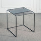 Mid-Century Modern Cocktail Table Metal Square Single Coffee Table