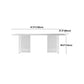 Rectangular Stone Dining Table Modern White Furniture with Acrylic Double Pedestal Clearhalo 'Dining Tables & Seating' 'Dining Tables' 'dining_table' 'furn' 'furn_dining_table' 'Furniture' 'Kitchen & Dining Furniture' 1200x1200_f0f79667-08c5-4169-9db3-135f039a325e