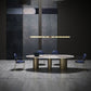 SinteredStoneTop Dining Table Luxury Oval Gold Metal Base Table