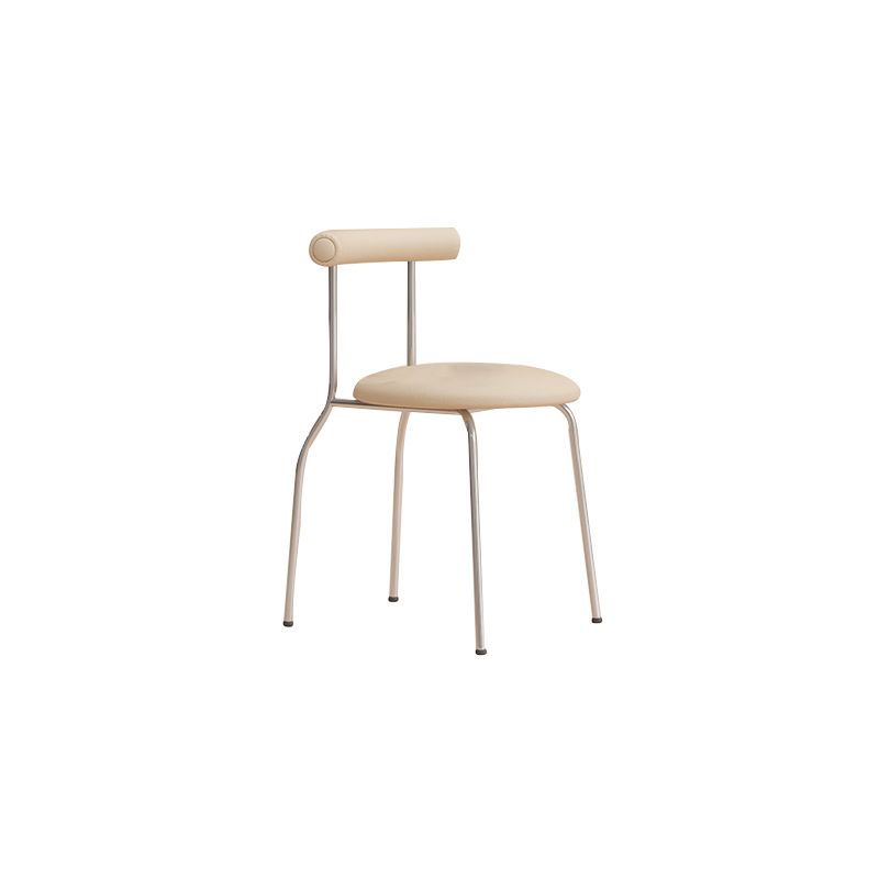 Modern Leather Side Chair Open Back Indoor Dining Chair for Home Clearhalo 'Dining Chairs' 'Dining Tables & Seating' 'dining_chair' 'furn' 'furn_dining_chair' 'Furniture' 'Kitchen & Dining Furniture' 1200x1200_f0fb6a3a-0181-4a72-95e4-39dbf10cdb49