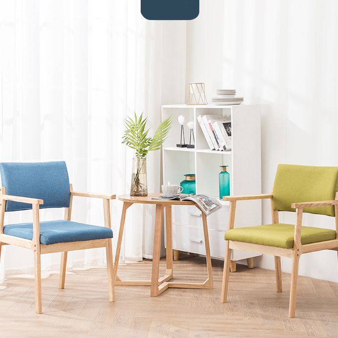 Modern Balcony Open Back Arm Chair Matte Finish Upholstered Dining Chair Clearhalo ' kitchen&dining_furn' 'Dining Chairs' 'Dining Tables & Seating' 'dining_chair' 'Furniture' 'furniture_dining_chair' 'Kitchen & Dining Furniture' 'kitchen' 1200x1200_f0fba615-2886-437b-920e-a96b0fbece68