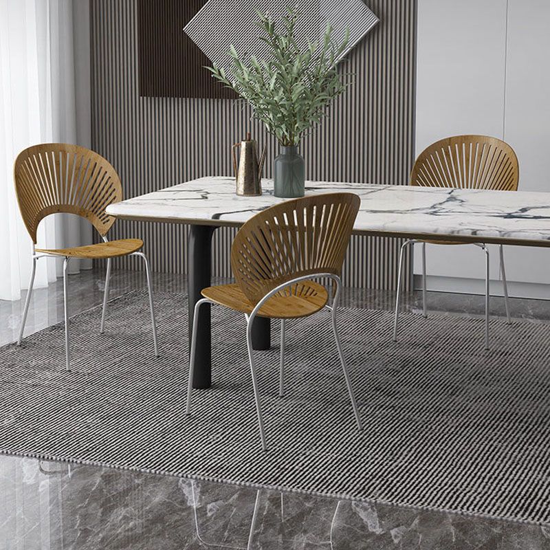 Industrial Home Wood Side Chair Matte Finish Open Back Dining Chair (Set of 2) Clearhalo ' kitchen&dining_furn' 'Dining Chairs' 'Dining Tables & Seating' 'dining_chair' 'Furniture' 'furniture_dining_chair' 'Kitchen & Dining Furniture' 'kitchen' 1200x1200_f0fee1a8-012e-44fb-88ce-0d4610367c87