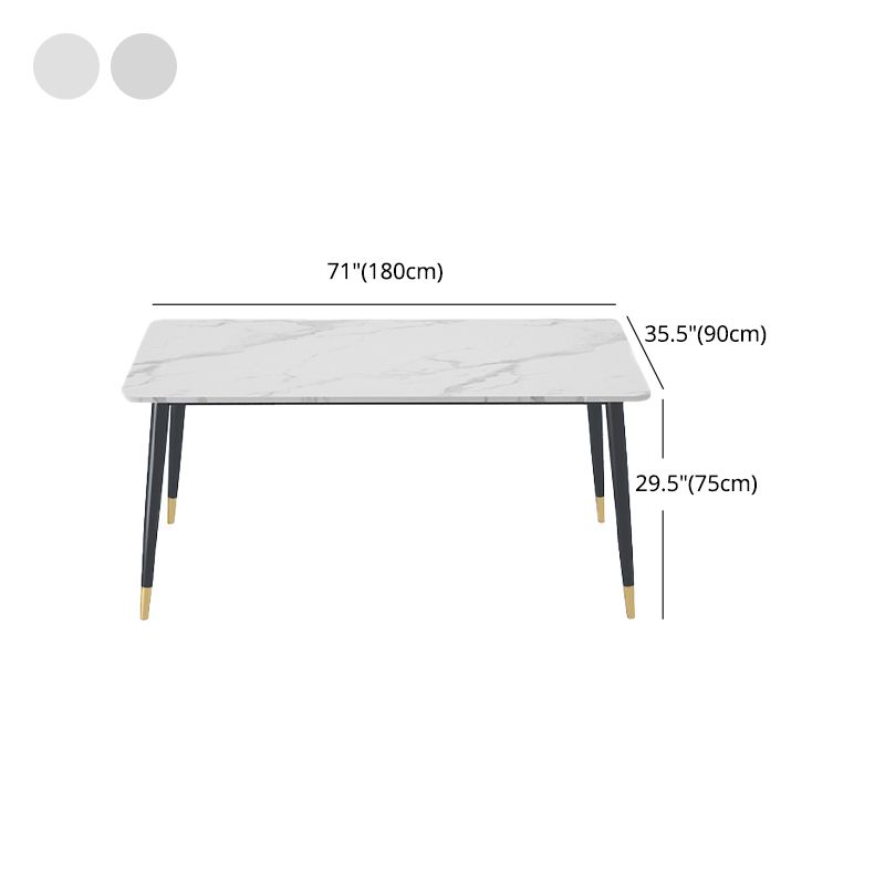 1/4/5 Pieces White Stone Dining Set Modern Solid Back Chair Rectangle Dining Furniture Clearhalo 'Dining Room Sets' 'Dining Tables & Seating' 'dining_room_set' 'furn' 'furn_dining_room_set' 'Furniture' 'furniture_dining_room_set' 'Kitchen & Dining Furniture' 'kitchen&dining_furn' 'kitchen' 1200x1200_f1068905-a75f-4759-b4b1-c1f8ef451294
