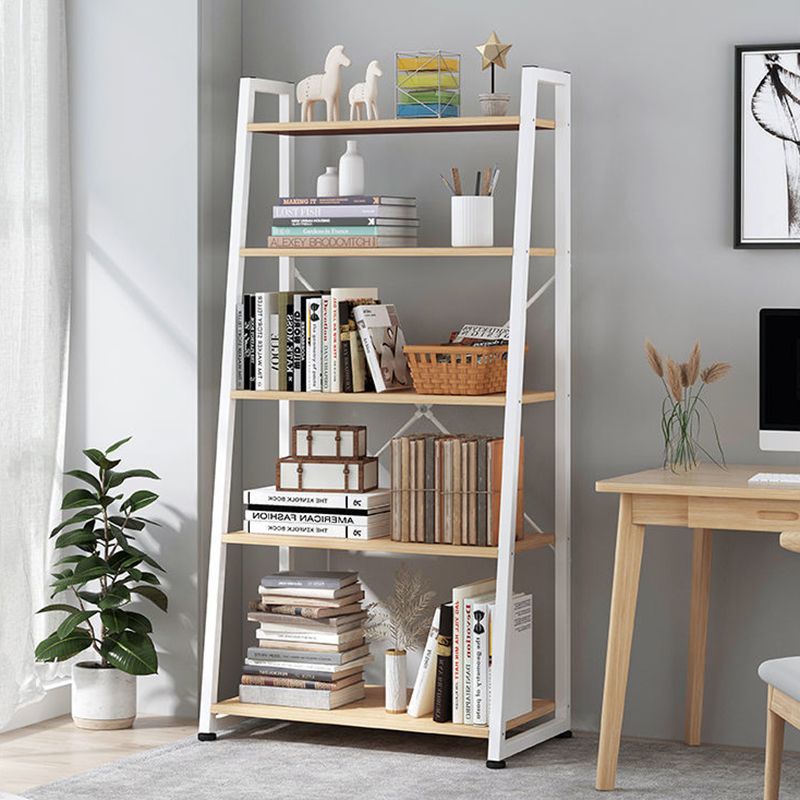 11.8 "Échelle de large étagère de livre contemporain Home Metal Libshelf
