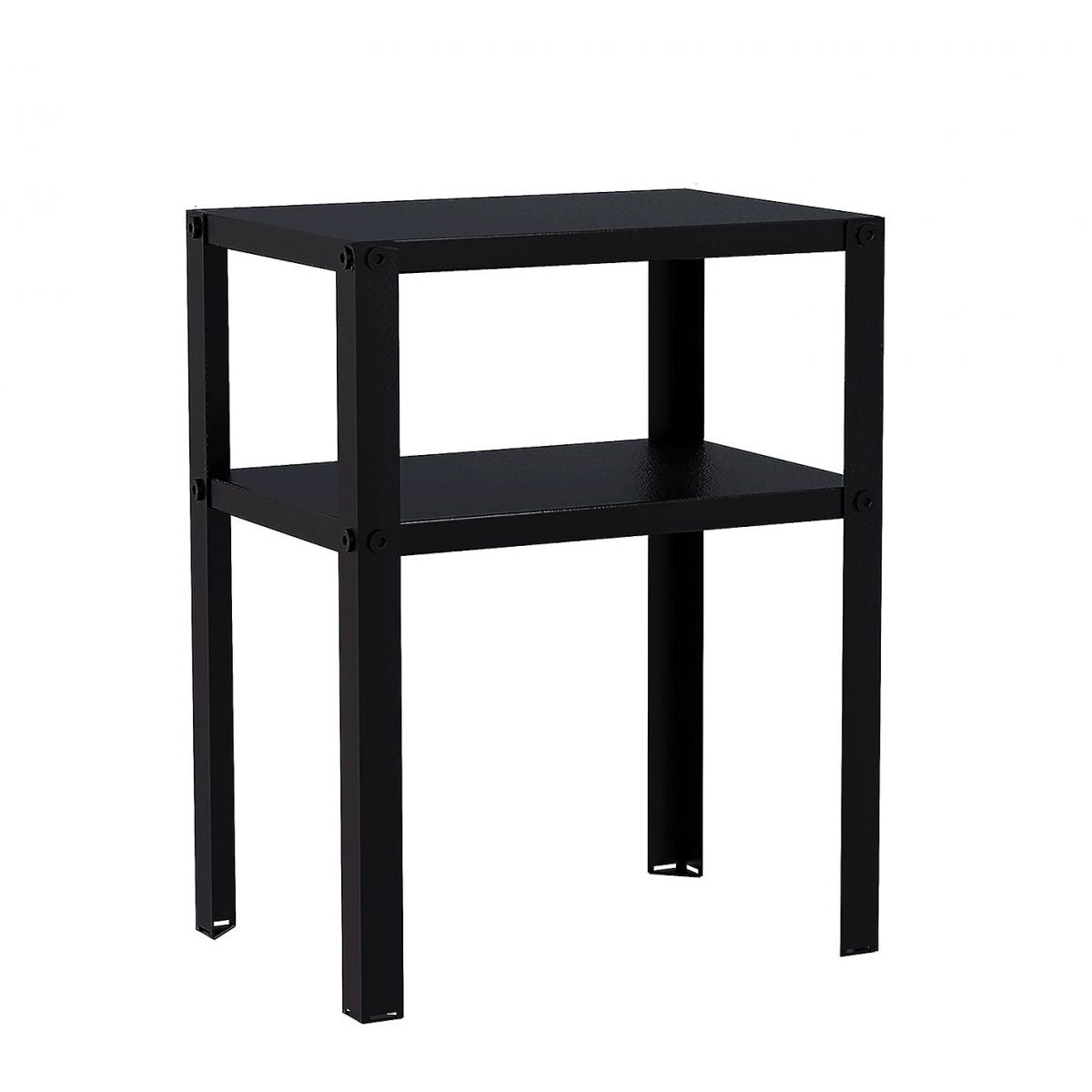 Metall 2-Shelf-Nachttisch 17,72 "hoher Industriekabinett am Nachtbezirk