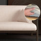 Living Room Contemporary Cotton Square Arm Stationary Seating Sofa