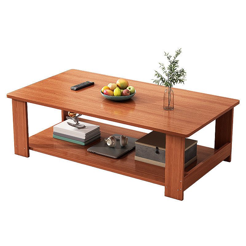 16.5"H Modern Style Wooden Base Top Rectangular Coffee Table Clearhalo 'Coffee & Accent Tables' 'Coffee Tables' 'coffee_tables' 'furn' 'furn_coffee_tables' 'Furniture' 'furniture_coffee_tables' 'Living Room Furniture' 1200x1200_f10b2302-907c-46d0-8be4-cfd8236a88a6