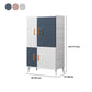 Plastic Matte Finish Storage Cabinet Contemporary Hinged Door Cabinet for Bedroom