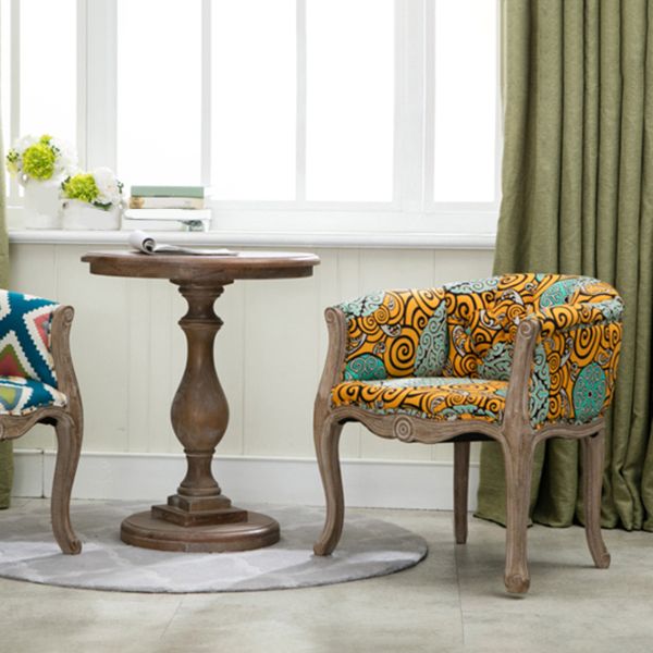 Moderne stijl arm stoel houten vaste rug dineren accent stoel voor keuken