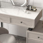 2/4-Drawers Solid Wood Dressing Table Stone Top Bedroom Make-up Vanity
