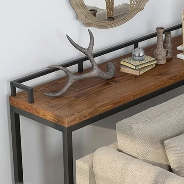 Tavolo da bar per top in legno di pino marrone scuro tavolo da pub moderno per la casa