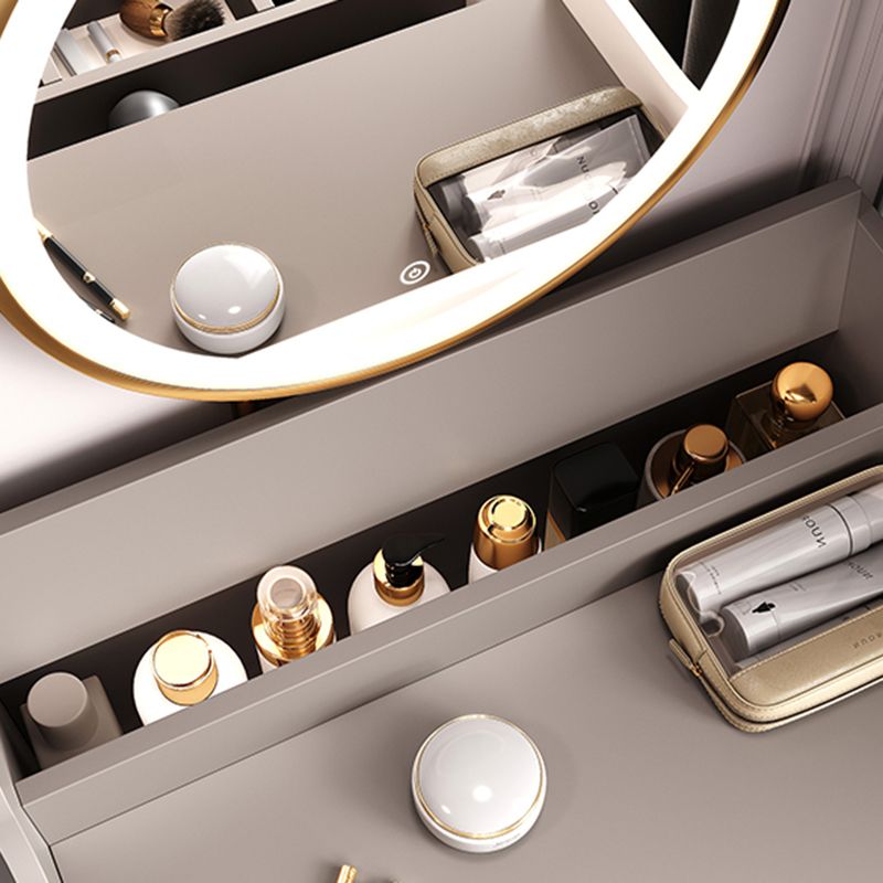 寝室のために白/灰色の引き出しで木製の木製メイクアップの虚栄心