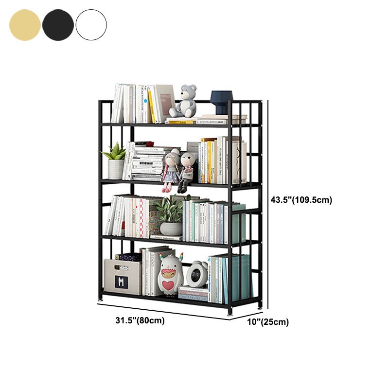 垂直長方形の本棚メタル9.8 "広いオープンブックケースブックシェルフコンテンポラリー