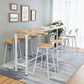 Modern Style Rectangle Bar Table Solid Wood Trestle Base Bar Dining Table Clearhalo 'Bar Furniture' 'Bar Tables' 'bar_tables' 'furn' 'furn_bar_tables' 'Furniture' 'Kitchen & Dining Furniture' 1200x1200_f111bccb-f2d1-4e0a-86e4-c26c175ee52c