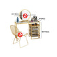 Glam Style 29,5 "Hauteur Golden Glass Top Making Vanity for Chambre