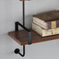 Wooden Wall Mounted Bookshelf Industrial Floating Storage Bookcase