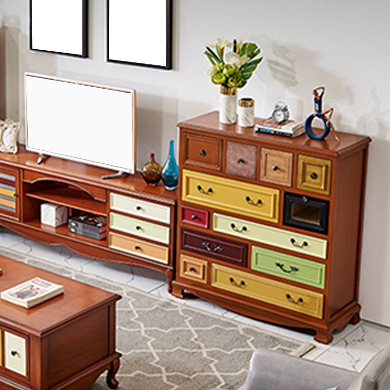 Amerikaanse traditionele opbergkast vast hout opbergkast dressoir