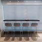Set Tavolo da Bar in Stile Moderno 1/4/5 Pezzi Tavolo da Bar Rettangolare in Legno Massello con Sgabelli