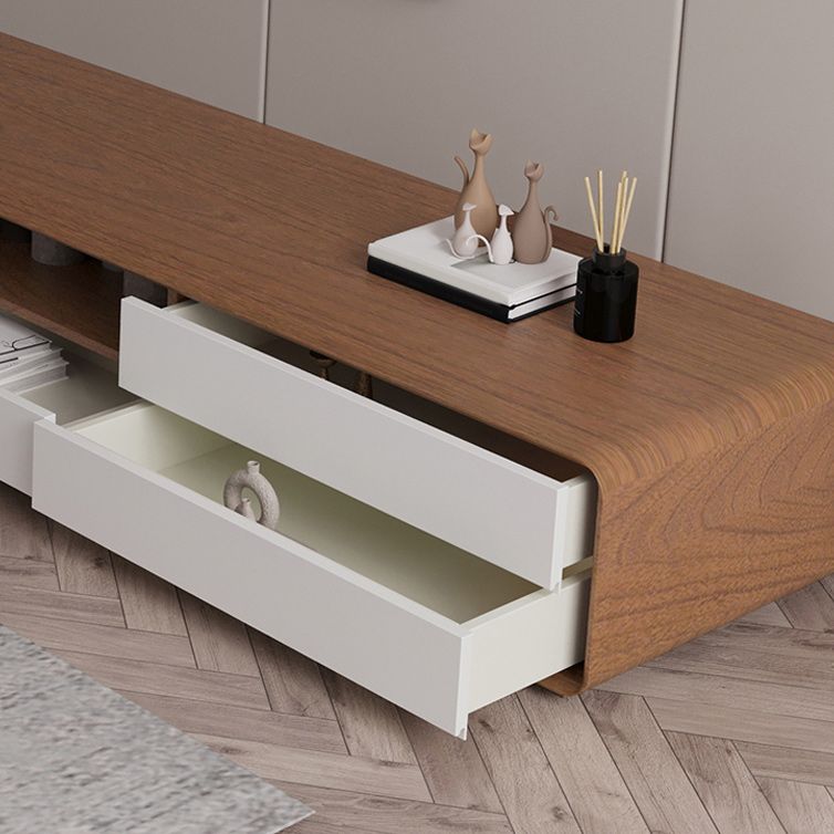 Scandinavian 4-Drawer TV Media Stand Solid Wood TV Stand Console Clearhalo 'furn' 'furn_tv_stands_entertainment_centers' 'Furniture' 'Living Room Furniture' 'TV Stands & Entertainment Centers' 'TV Stands & Media Storage Furniture' 'tv_stands_entertainment_centers' 1200x1200_f1148b78-79cd-4dc9-89d6-cef34e69dc8a
