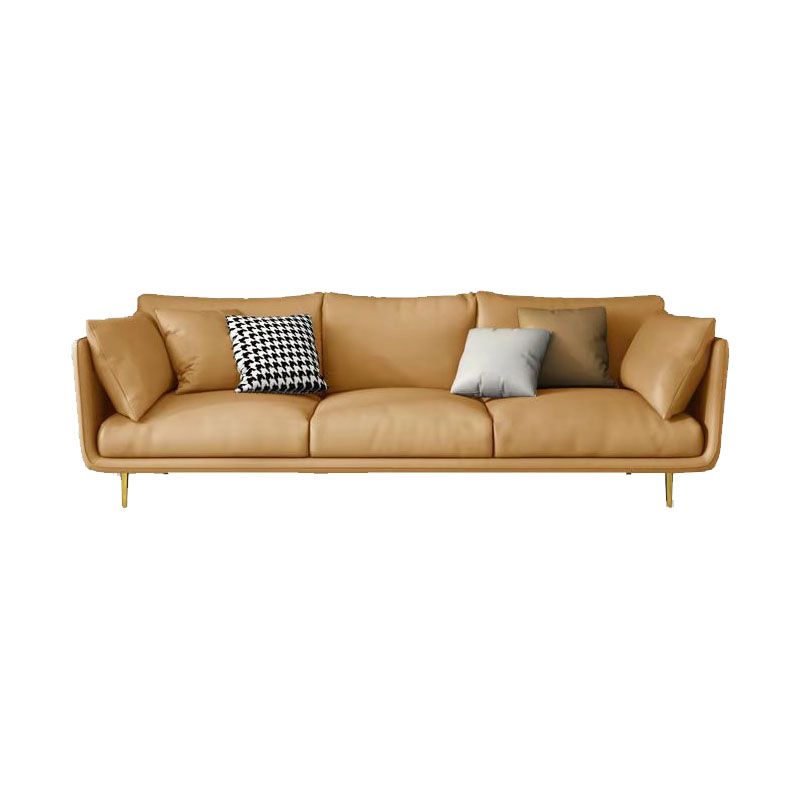 Modern Style Square Armrest High-density Sponge Seat Filled Solid Wood Base Sofa Clearhalo 'furn' 'furn_sofas' 'Furniture' 'furniture_sofas' 'kitchen' 'kitchen_sofas' 'Living Room Furniture' 'Sofa' 'sofas' 1200x1200_f115e9be-7a27-467c-af08-88de7ae04ef9