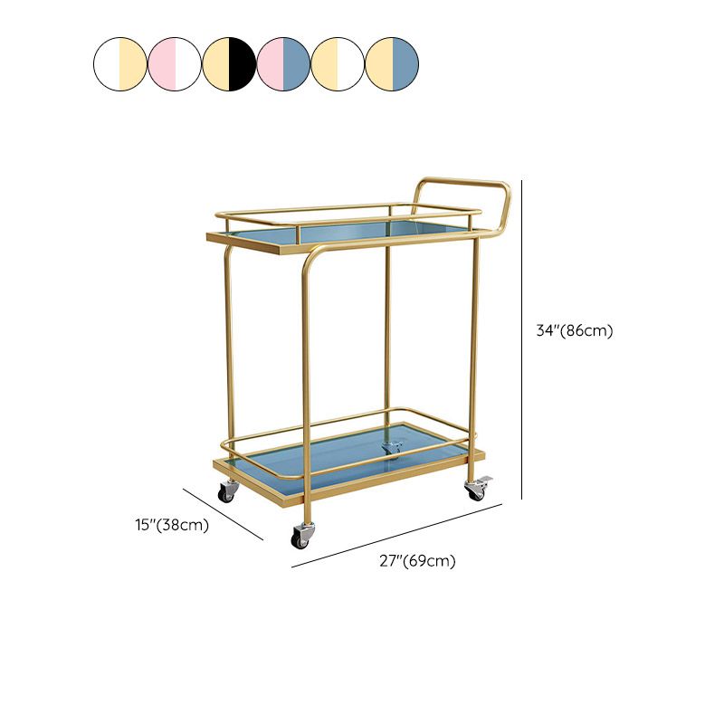 Modern Open Storage Prep Table Rectangular Rolling Kitchen Trolley Clearhalo 'furn' 'furn_kitchen_islands_carts' 'Furniture' 'Kitchen & Dining Furniture' 'Kitchen Islands & Carts' 'kitchen_islands_carts' 1200x1200_f116d1c0-06f2-42c7-926c-7ce2e3aeec34