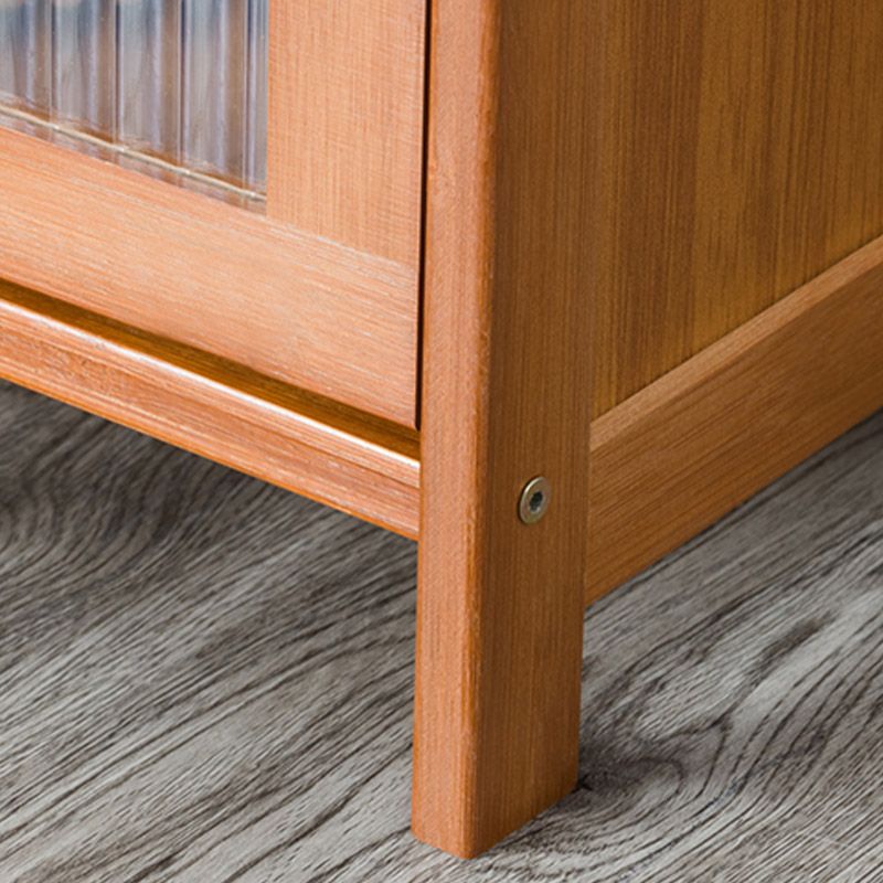 Sideboard di bambù moderno di vetro di vetro per uso della cucina