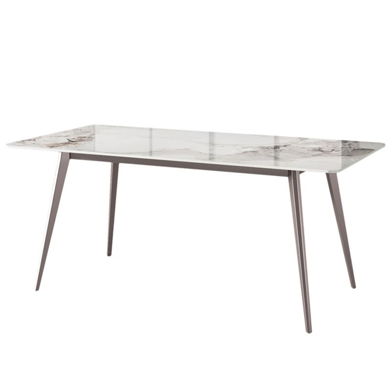 Modern 1/3/4/5/7 Pieces Dinette Set with White Sintered Stone Rectangle Dining Table Set Clearhalo 'Dining Room Sets' 'Dining Tables & Seating' 'dining_room_set' 'furn' 'furn_dining_room_set' 'Furniture' 'furniture_dining_room_set' 'Kitchen & Dining Furniture' 1200x1200_f11a0d38-b305-4b27-b1ce-8d7a80bae4be