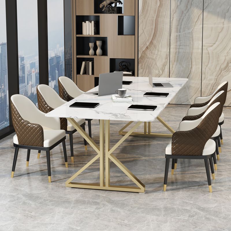 Sintered Stone Home Writing Table Industrial Office Meeting Table ...