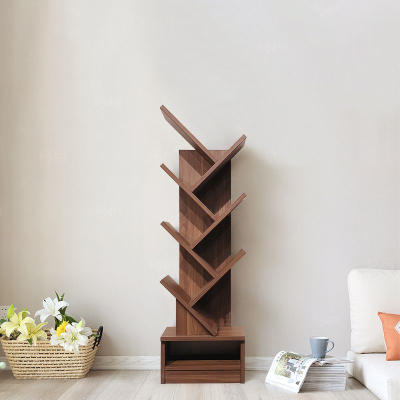 Manufactured Wood Corner Bookshelf Modern Closed Back Vertical Bookcase Clearhalo 'Bookcases' 'furn' 'furn_bookcases' 'Furniture' 'furniture_bookcases' 'Office Furniture' 1200x1200_f11dabdf-11e9-453e-864d-31dd9ae6f1bb