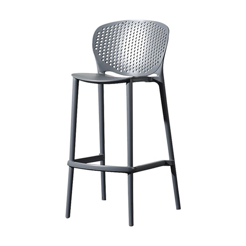 Nordic Style Bar-stool Plastic Counter Bar Stool for Kitchen Bar with Plastic Legs Clearhalo 'Bar Furniture' 'Bar Stools' 'bar_stools' 'furn' 'furn_bar_stools' 'Furniture' 'furniture_bar_stools' 'Kitchen & Dining Furniture' 1200x1200_f11e04de-e997-4700-b84e-542f0be8bda7
