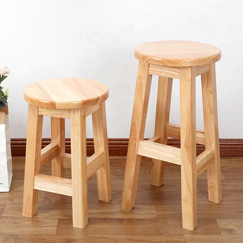 Modern Style Bar Stool Solid Wood Counter Stool for Dining Room Clearhalo 'Bar Furniture' 'Bar Stools' 'bar_stools' 'furn' 'furn_bar_stools' 'Furniture' 'Kitchen & Dining Furniture' 1200x1200_f1241685-4f4e-470f-8101-ae20ad2a82f1