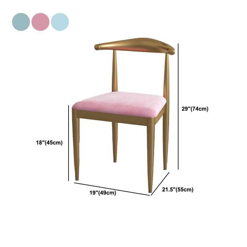 Contemporary Dining Set 1/2/5 Pcs Marble Dining Table with Cow Horn Chairs Clearhalo 'Dining Room Sets' 'Dining Tables & Seating' 'dining_room_set' 'furn' 'furn_dining_room_set' 'Furniture' 'Kitchen & Dining Furniture' 1200x1200_f1262698-91e4-47c3-adad-6390cd6c13c4