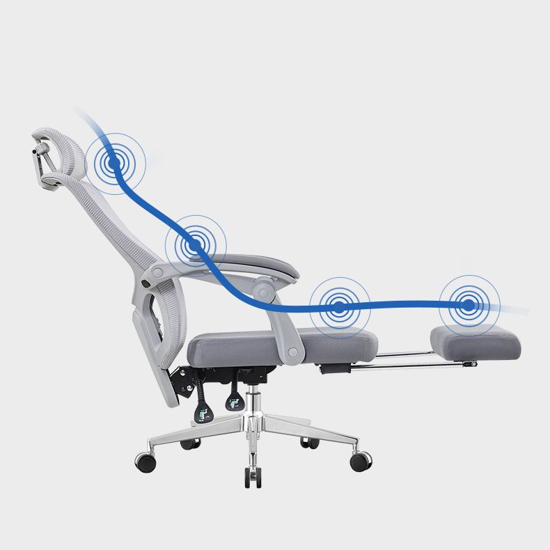 Hedendaags kantelmechanisme Microvezelstoel Bureau High Back Swivel stoel