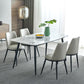 Rectangle Industrial Dining Table Fixed Table with Marble for Dining Room Clearhalo 'Dining Tables & Seating' 'Dining Tables' 'dining_table' 'furn' 'furn_dining_table' 'Furniture' 'furniture_dining_table' 'Kitchen & Dining Furniture' 'kitchen' 'kitchen_dining_table' 1200x1200_f1286b26-2df2-4535-a878-38129cd01093