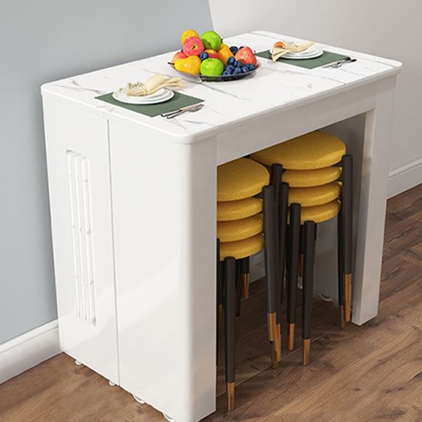 73'' Artificial Foldable Dining Table Extendable Rectangle Table with 5 Legs Clearhalo ' dining_table' 'Dining Tables & Seating' 'Dining Tables' 'furn' 'furn_dining_table' 'Furniture' 'furniture_dining_table' 'Kitchen & Dining Furniture' 'kitchen&dining_furn' 'kitchen' 'kitchen_dining_table' 1200x1200_f12a7321-3032-4173-a796-c7feb4185eba