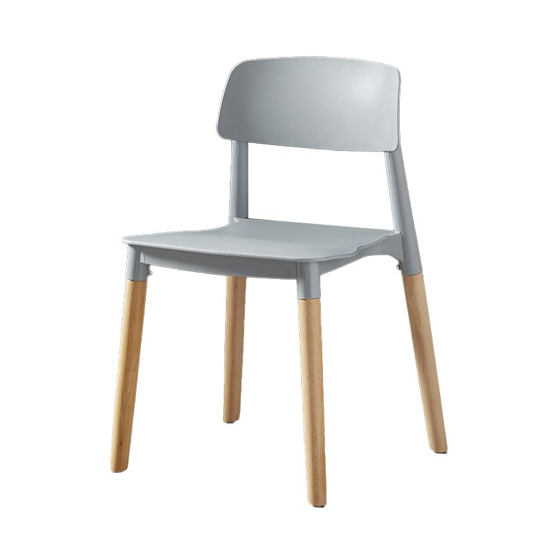 Scandinavian Wood Restaurant Side Chair Open Back Matte Finish Dining Chair Clearhalo ' kitchen&dining_furn' 'Dining Chairs' 'Dining Tables & Seating' 'dining_chair' 'furn' 'furn_dining_chair' 'Furniture' 'furniture_dining_chair' 'Kitchen & Dining Furniture' 'kitchen' 1200x1200_f12c7227-e0f2-4e2b-ab4a-920a7a4a101d