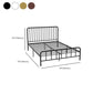 Modern Slat Bed Spindle Metal Open-Frame Bed with Custom Gold Legs