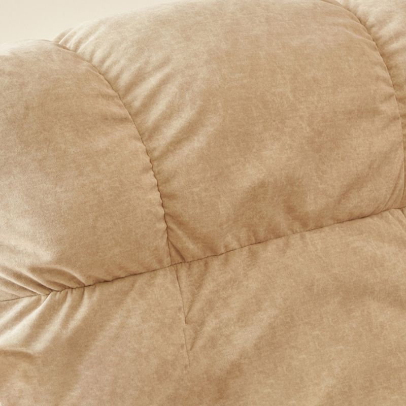 Microsuede Swiveling Recliner Chair Modern Pillow Top Arm Recliners with USB Cord Clearhalo 'Chairs & Seating' 'furn' 'furn_recliners' 'Furniture' 'Living Room Furniture' 'Recliners' 1200x1200_f12e05d2-9386-4fb1-8df9-13a6c2f19ec0