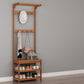 Midcentury Modern Hall Stand Wooden Hall with Scaffali