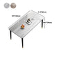 Glam Style Rectangle Sintered Stone Dining Set 1/2/5/7 Pieces Dining Set for Dining Areas