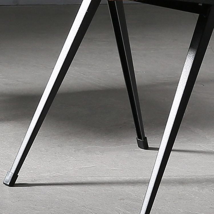 Sala da pranzo contemporanea aperta sedia da pranzo in metallo