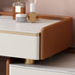 Luxurious Stone Top Dressing Table Bedroom Make-up Vanity in Orange