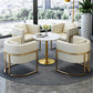 Parsons Arm Chair Leather Indoor Dining Chair with Gold Frame Clearhalo 'Dining Chairs' 'Dining Tables & Seating' 'dining_chair' 'furn' 'furn_dining_chair' 'Furniture' 'Kitchen & Dining Furniture' 1200x1200_f1300634-a4dc-494c-8798-ef9ff65ddf47