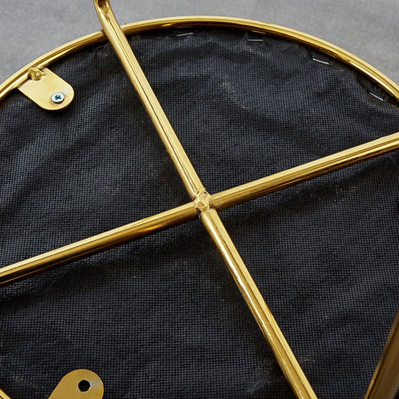 Glamourige Osmanische Samt tränenfeste Metallbeine Feste Farbe rund Ottomane