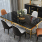 Glam Sintered Stone Double Pedestal Table Home Rectangle Dining Table Clearhalo 'Dining Tables & Seating' 'Dining Tables' 'dining_table' 'furn' 'furn_dining_table' 'Furniture' 'furniture_dining_table' 'Kitchen & Dining Furniture' 'kitchen' 'kitchen_dining_table' 1200x1200_f1310e7d-0e80-4346-8872-21954834dfa8