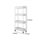 Modern Plastic Bookcase, White, Bookshelf for Any Room, 16" L