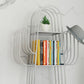 Modern Standard Bookshelf Closed Back Metal Bookcase for Home